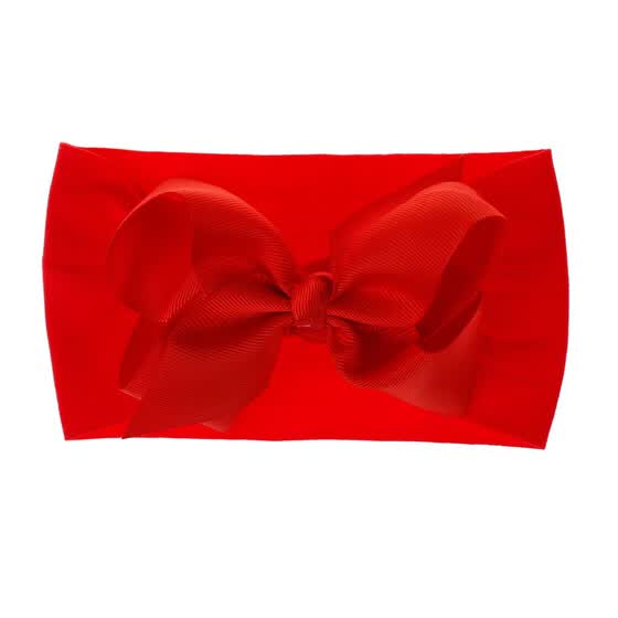 Soft Baby// Girls Kids Toddler Bow Hairband Headband Turban Big Knot Head-Wrap