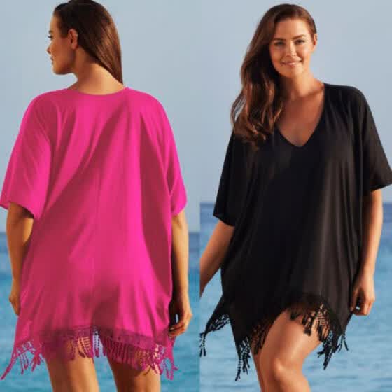 plus size fishnet swimsuit cover ups