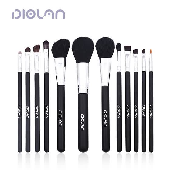 Shop Diolan Makeup Brush Set 12 Pieces Professional Wooden Handle