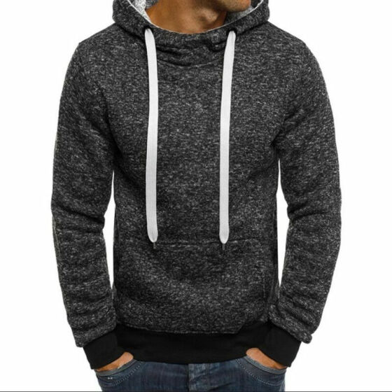 Coat Hoodies Sweater Warm Jacket Slim Hooded Men's Outwear Sweatshirt Winter