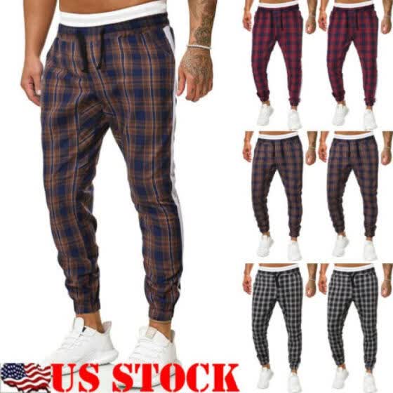 checkered track pants womens