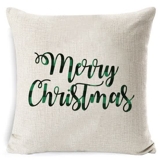 Shop Christmas Cushion Cover Merry Christmas Pillow Cases Linen