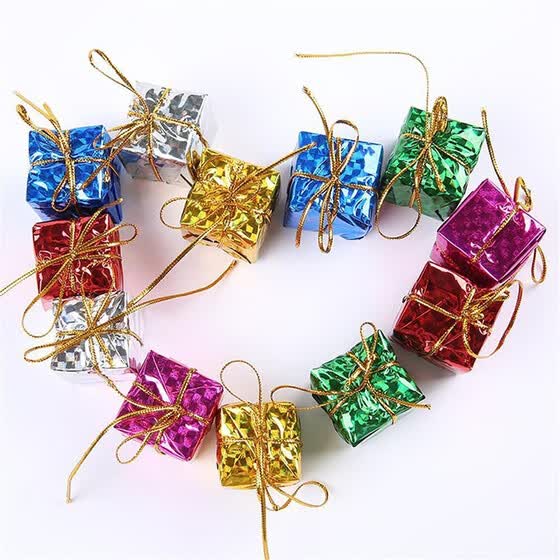 Shop Colorful Xmas Small Gift Boxes Christmas Tree Hanging