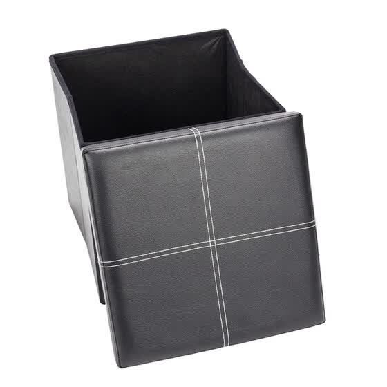 Shop Leather Folding Storage Ottoman Bench Box Lounge Seat Foot