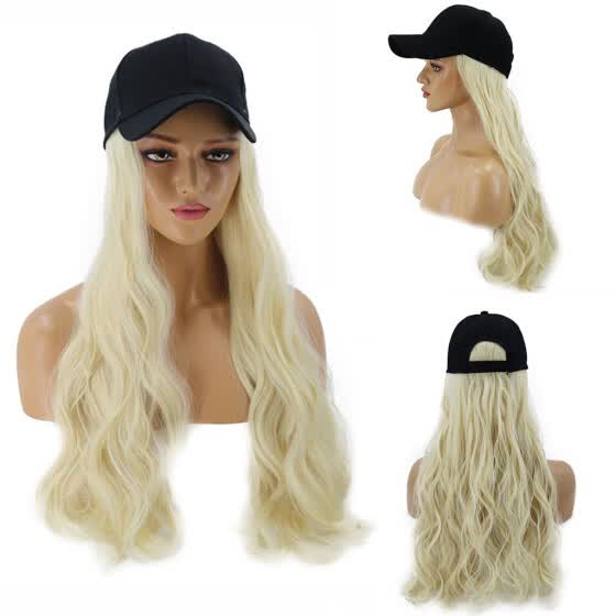 ball cap with hair