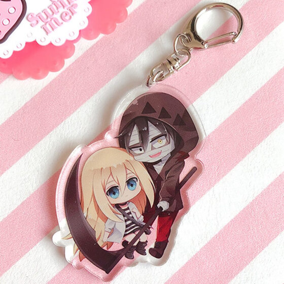 Anime Angels of Death Figure Acrylic Stainless Steel Keychain
