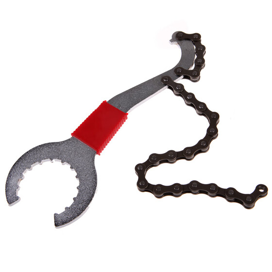 Bike Chain Whip Cassette Bottom Bracket Freewheel Wrench Repair Remover Tool