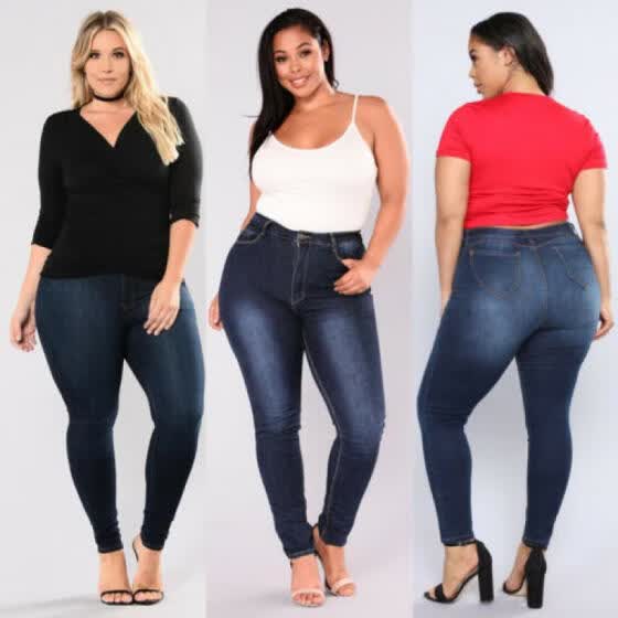 plus high waisted trousers