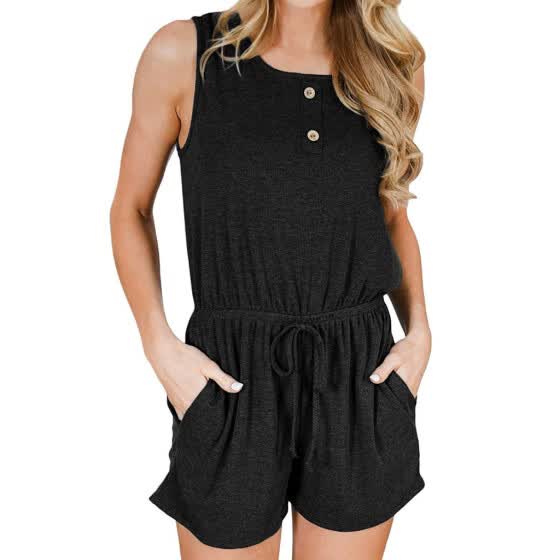 women's rompers with pockets