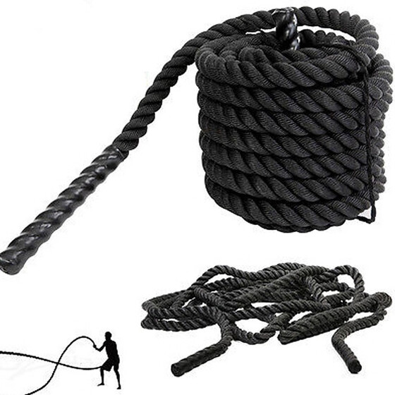 WORKOUT Rope 2/" Polydacron GYM Exercise//Workout Undulation Rope 5FT Lengths