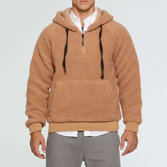 slim fit hooded sweatshirt