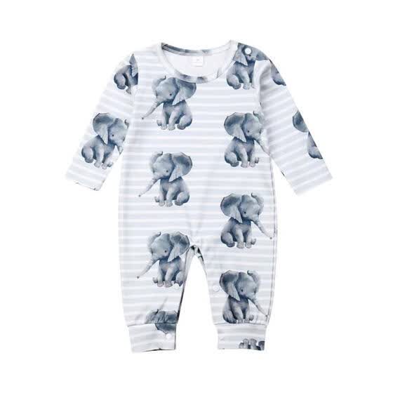 elephant pajamas baby
