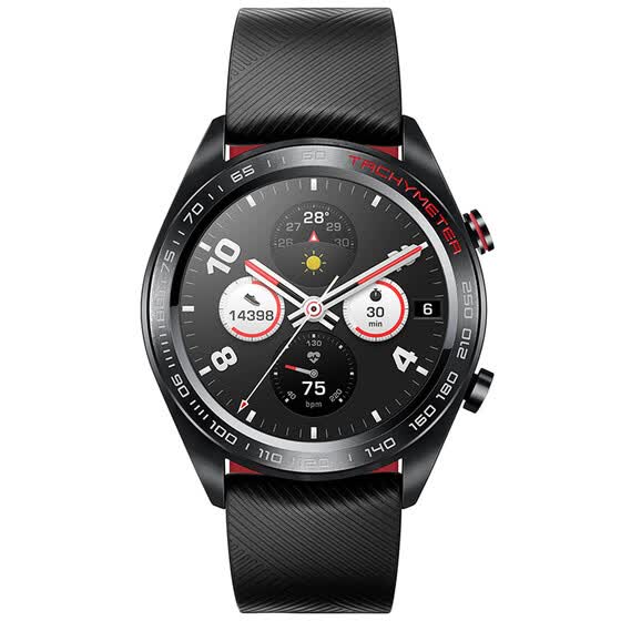  HONOR Watch Magic / 50 метров водонепроницаемый / AMOLED цветной экран / GPS / NFC оплата / лава черный 