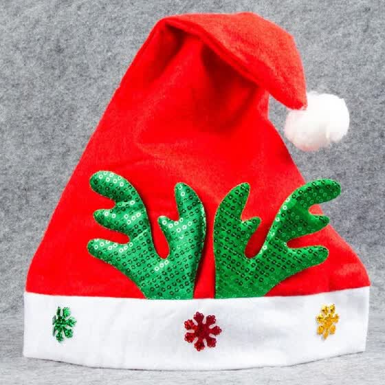 Shop Adult Kids Christmas Hat Santa Claus Hat Antler Snowflake