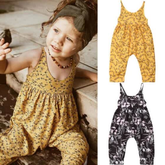 flower romper pants