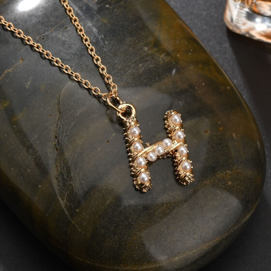 Lovely Alphabet Letter R Crystal Pendant Necklace Jewelry for Women Girls