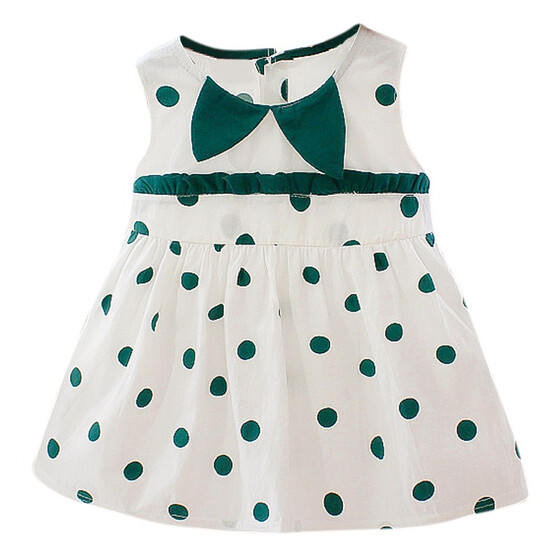 Summer Infant Baby Girls Sleeveless Cotton Floral Print Dress Clothes Dresses