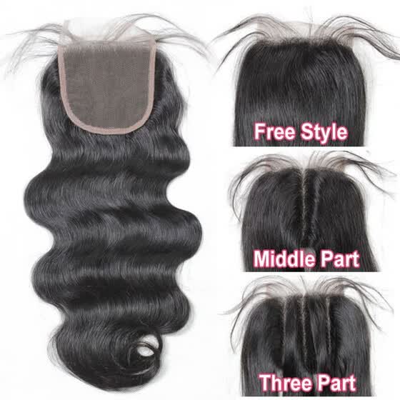Shop Lace Top Closure 4 4 Body Wave Hair Human Hair Medium Brown