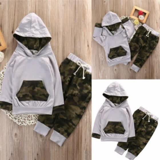 camouflage sweat suit outfit