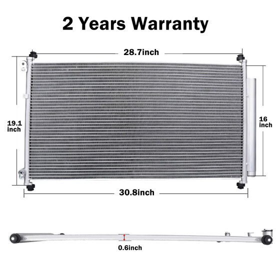New Premium Line A//C Condenser for Toyota Camry Venza Lexus ES350 Avalon