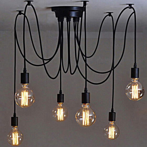 6 8 10 Retro Edison Bulb, Edison Bulb Ceiling Light Fixtures