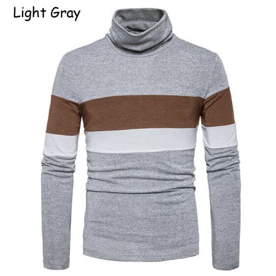 roll neck t shirt mens