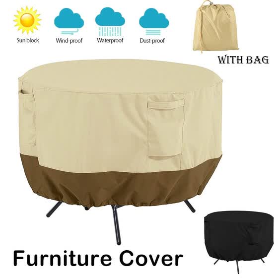 Waterproof Outdoor Garden Patio Furniture Round Table Cover Rain Oxford Sofa Protection Set Dustproof Covers From Best And Decor On Jd Com Global Site Joy - Outdoor Furniture Round Table Covers