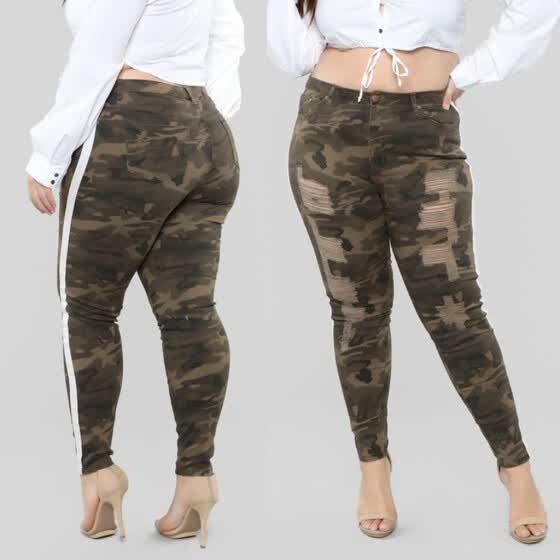 women's plus size cargo jeans