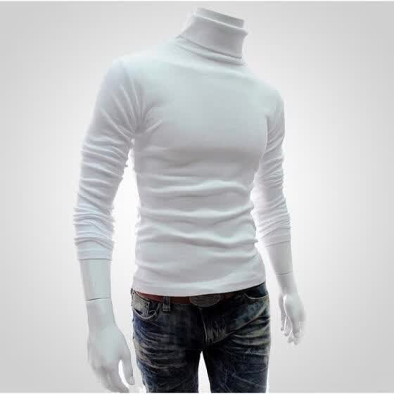 high neck pullover for men
