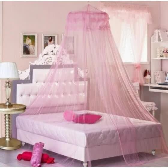 Shop Elegant Round Lace Insect Canopy Netting Curtain Bed Outdoor