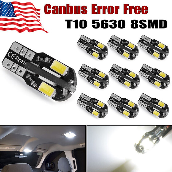 14x White LED Bulbs Interior Light Package Kit Dome Door License Plate Lights 14x White LED Bulbs Interior Light Package Kit Dome Door License Plate Lights