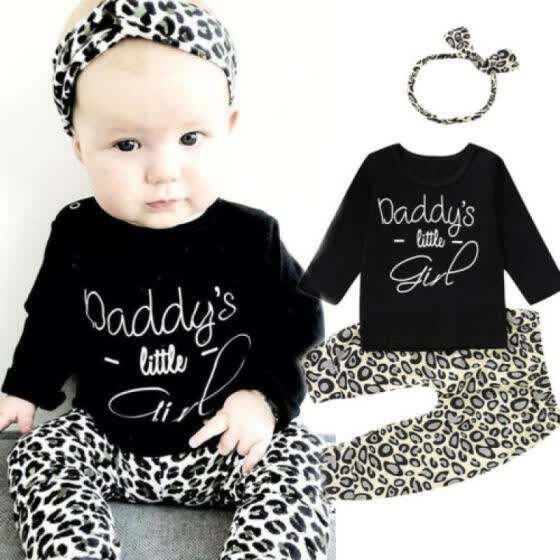 baby girl leopard print tracksuit