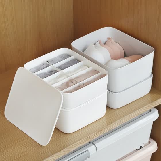 Shop Plastic 15 Grid Drawer Organizer Socks Underwear Storage Box