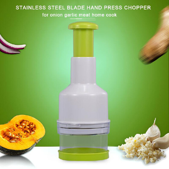 Stainless Fruit Salad Vegetable Onion Hand Chopper Slicer Kitchen HOT SELL
