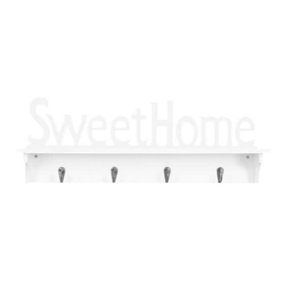 Greensen Wall Mount Coat Rack Shelf Bathrobe Towel Hanger