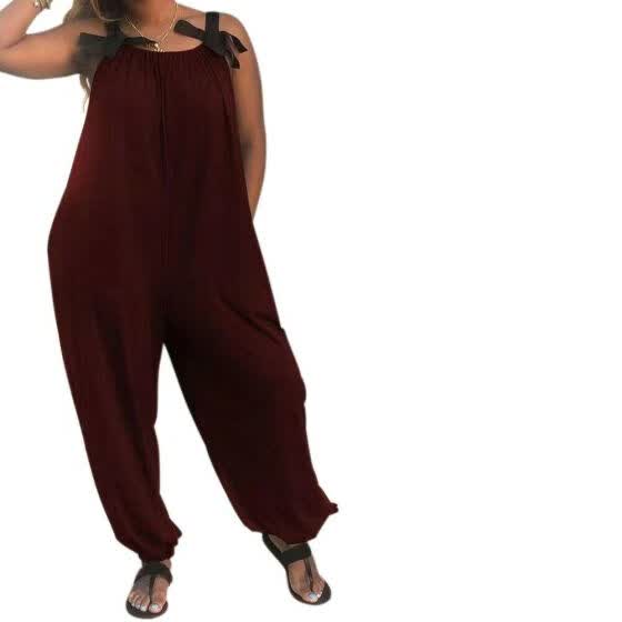 plus size harem pants jumpsuit