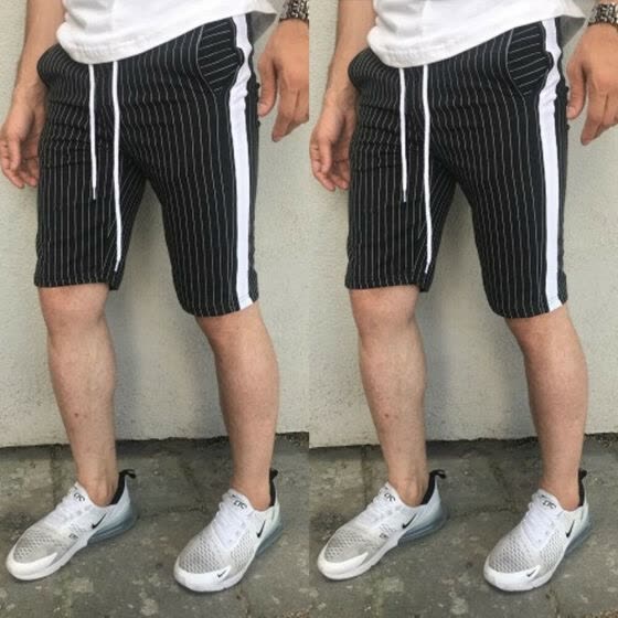 mens skinny jogger shorts