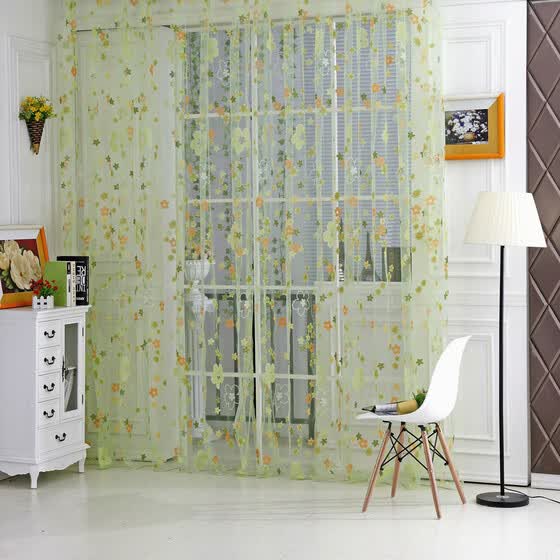 Shop Floral Door Window Curtain Drape Panel Scarf Voile Room