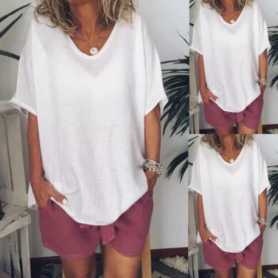 baggy white v neck t shirt