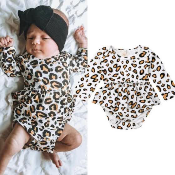 leopard jumpsuit baby