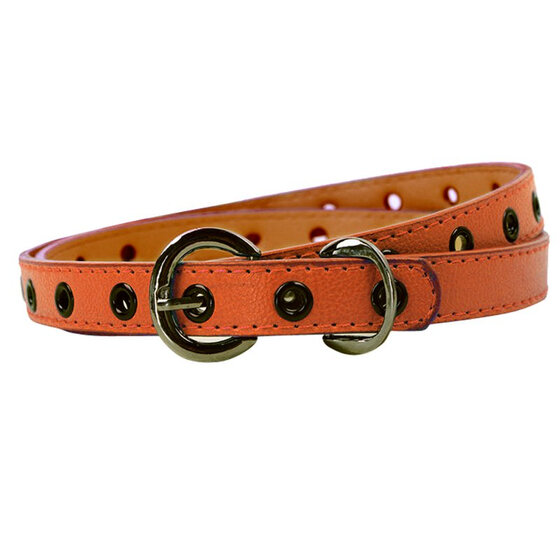 Toddler Baby Candy Color Waist Belt Buckle PU Leather Kids Girls Boys Waistband