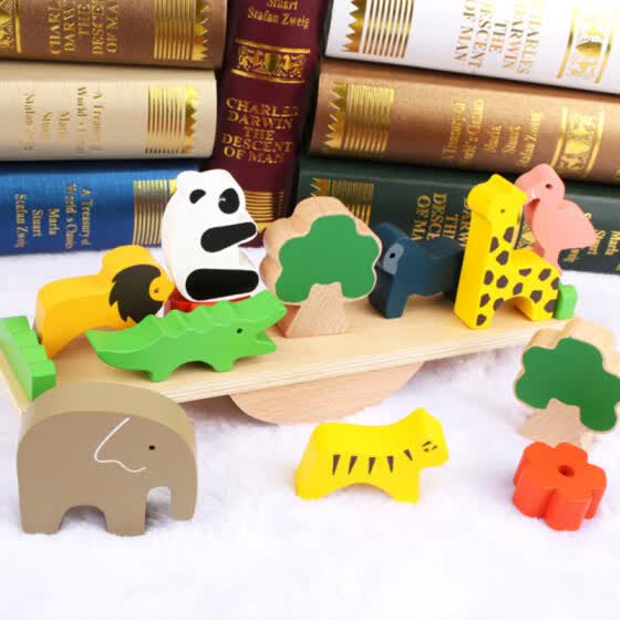 wooden animal blocks