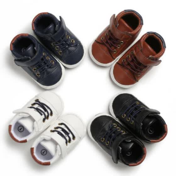 Shop Uk Newborn Baby Girls Boys Soft Crib Shoes Leather Sneaker