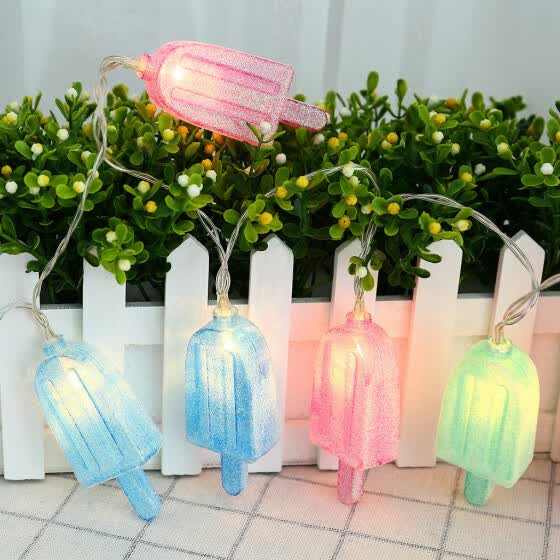 Shop Colorful Ice Cream Popsicle10 Led Bulbs 1 6m String Light Bbq