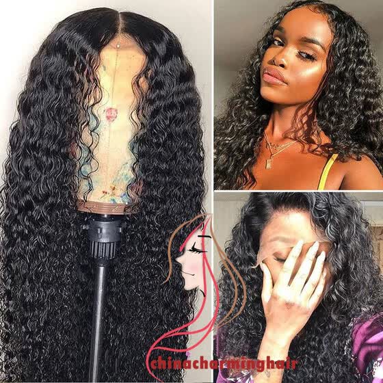Shop Braziian Virgin Hair Curly Lace Front Wig 150 Density