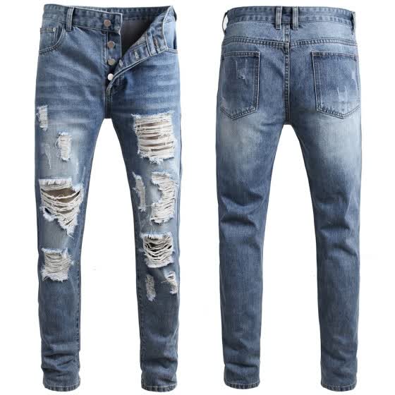 multi button jeans