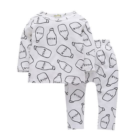 Shop Spring Autumn Casual Children Cartoon Printing Fashion Long Sleeve Pajamas Kids Cute Two Piece Outfit Set Online From Best Dresses On Jd Com Global Site Joybuy Com