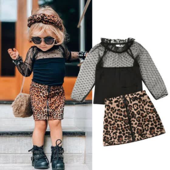 baby girl leopard print tracksuit