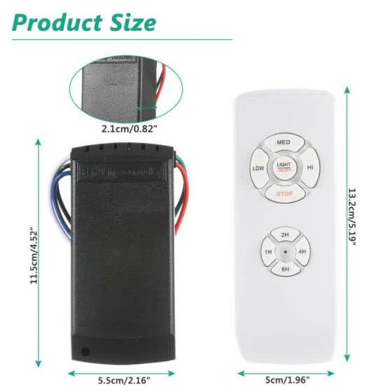 Shop Fan Lamp Remotes Wireless 15m Timing Remote Control Receiver