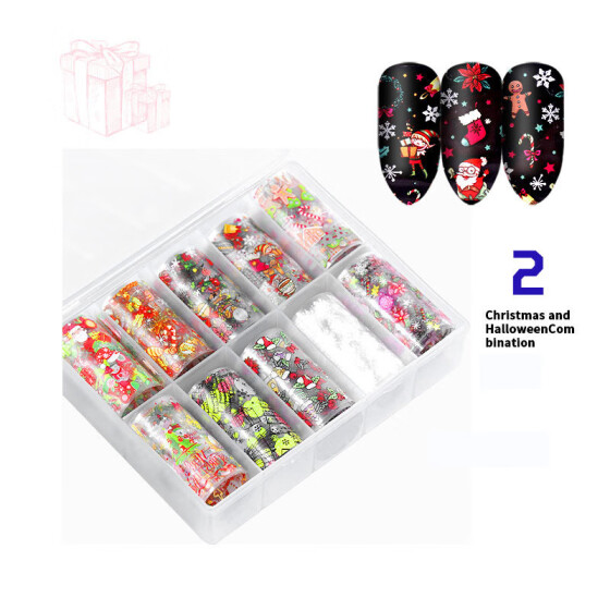 children's christmas nail stickers